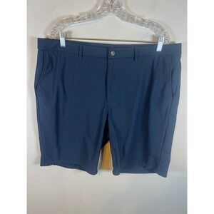 johnnie-O Mens Golf Shorts Prep-Formance Technical Navy Blue 38